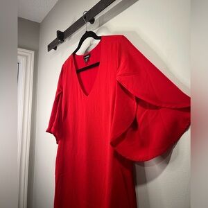 Le Chateau red butterfly sleeve dress w/ pockets. Size small, like new condition